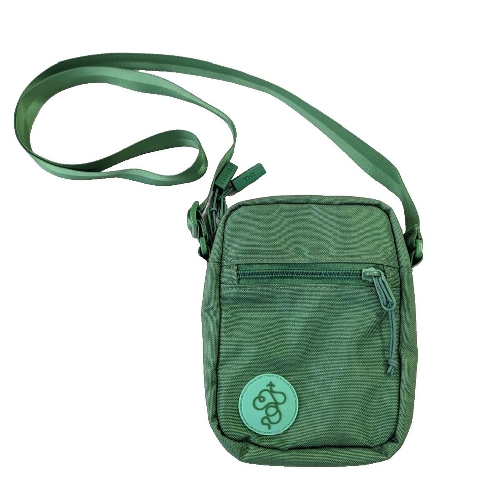 Baboon To The Moon Crossbody Sling Bag Green Nylon Mini Small Travel Hike‎ Vaca